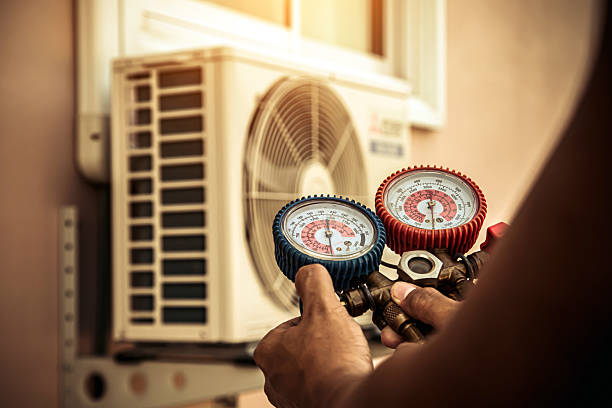 Professional Ac Installation technician working in Peachland, NC